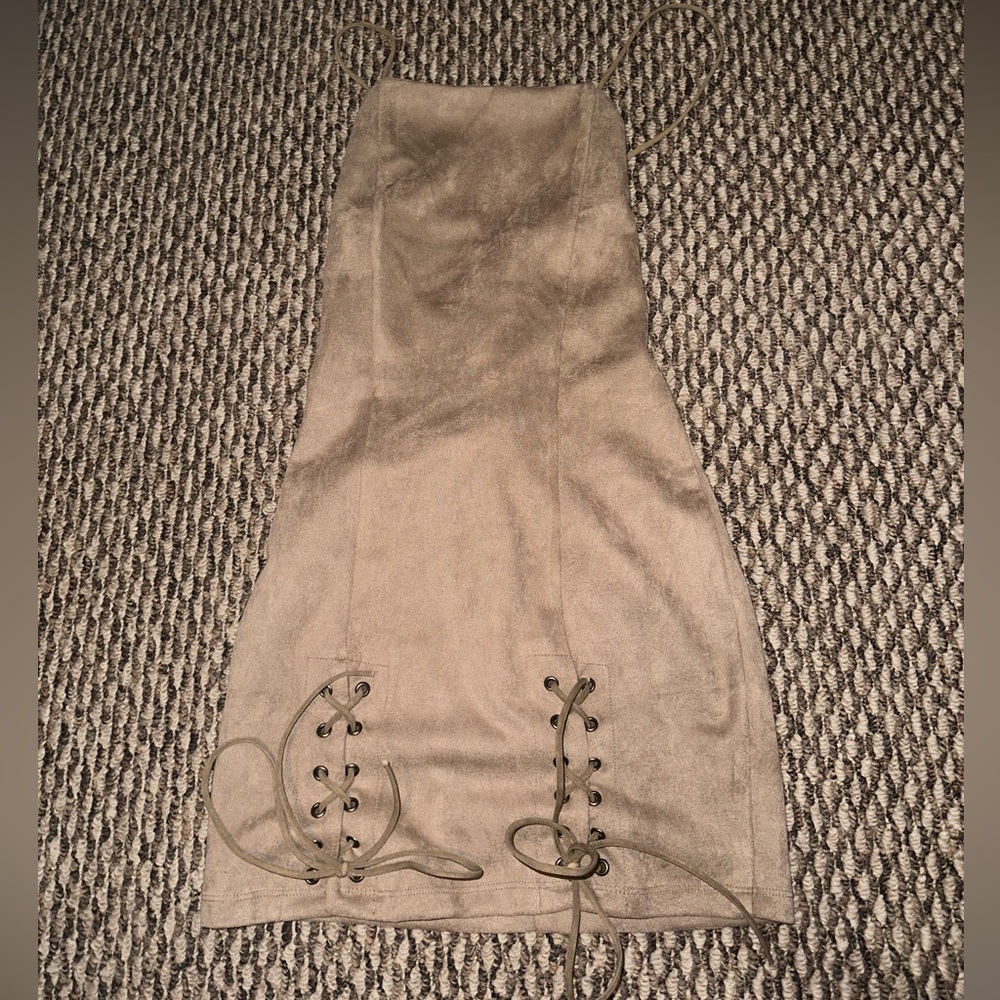 Suede dress